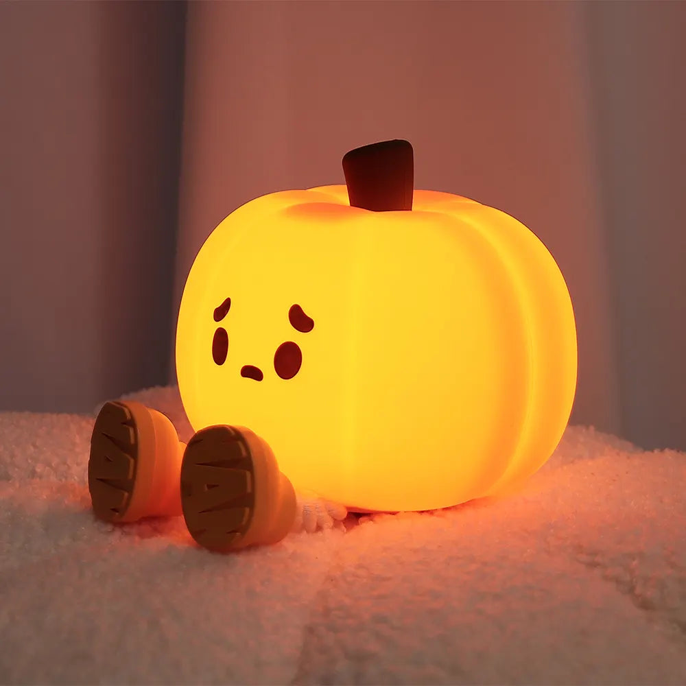 Cute Pumpkin Rechargeable LED Night Light