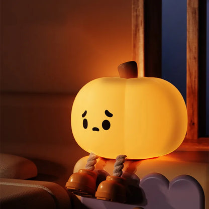 Cute Pumpkin Rechargeable LED Night Light