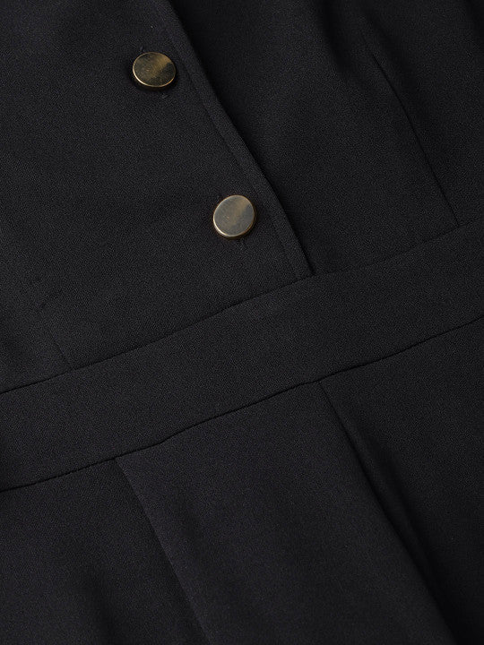 Black Seamless Jumpsuit