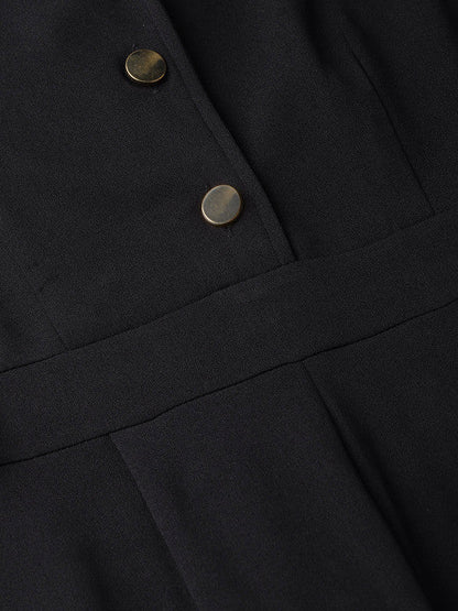 Black Seamless Jumpsuit