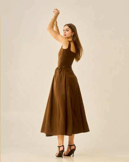 Moon Chestnut Dusk Dress