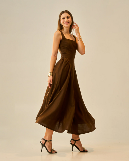 Moon Chestnut Dusk Dress