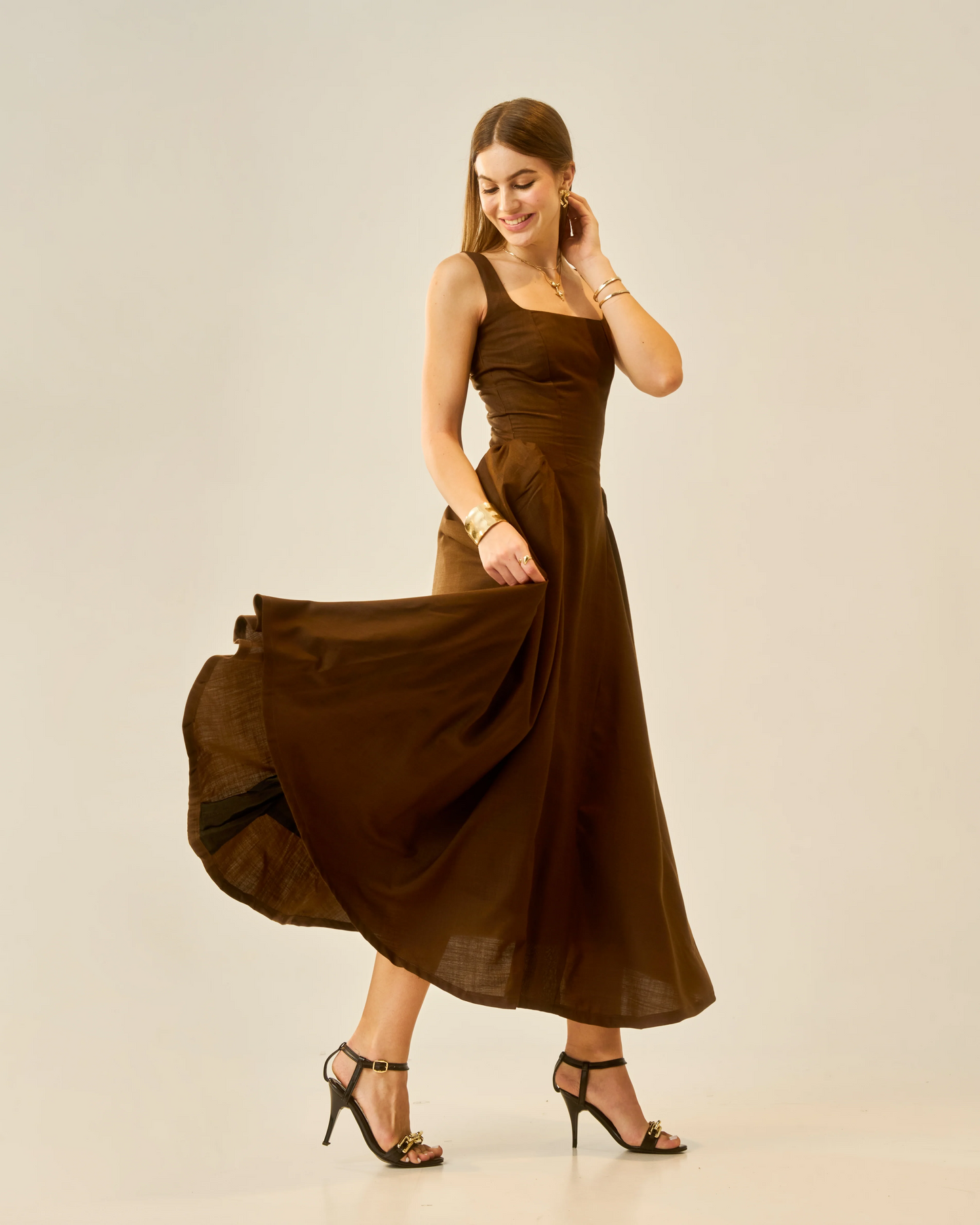 Moon Chestnut Dusk Dress