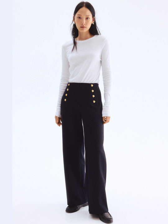 Button-Front Trousers