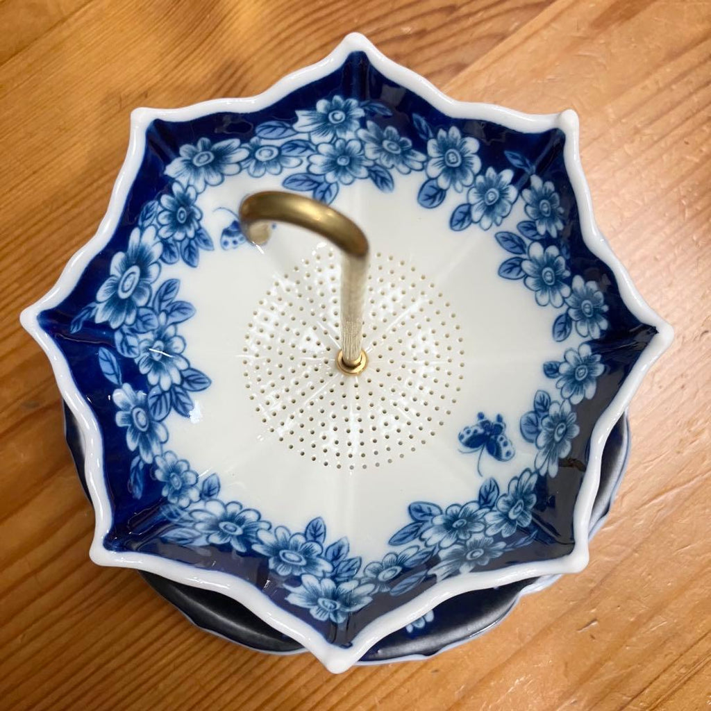 Ceramic Umbrella Tea Strainer Set