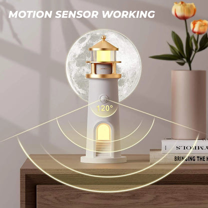 Moon Projection Lighthouse Lamp