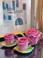 Blushing Rose Ceramic Tea Set