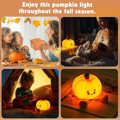 Cute Pumpkin Rechargeable LED Night Light