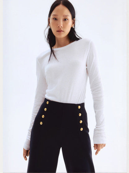 Button-Front Trousers